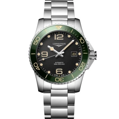New Longines HydroConquest Auto 41mm Gray Dial Steel Men's Watch L37814056