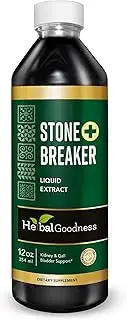 Herbal Goodness Stone Breaker - Organic Chanca Piedra Stone Breaker and Kidney Stone Dissolver with Gallbladder Cleanse for Kidney and Gallbladder Crystal Flush (12.00 Fl Oz (Pack of 1))