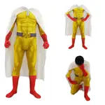 日本動漫一拳超人成人兒童電影服裝3D印花萬聖節扮演服一件代發