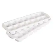2pc Cuisena 14 Ice Cube Tray Maker Mould Set - White