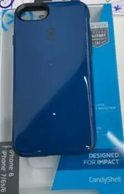 SPECK Candy Shell Tough Slim Case for Apple iPhone 8 / 7 / 6s - Deep Sea Blue