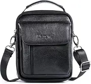 [Hengwin] Hwin Holster Case with Belt Loop Leather Men Small Crossbody Travel Shoulder Bag Belt Pouch Waist Bag Fanny Messager Pack Handbag Purse iPhone 6s/7/8 Plus Briefcase Business Work Bags+Hwin Keychain