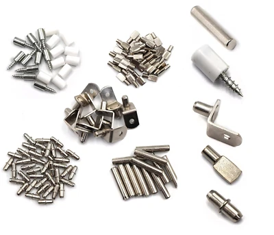 125Pcs Shelf Pins Kit,5 Styles Shelf Support Pegs, Bookshelf Pegs For