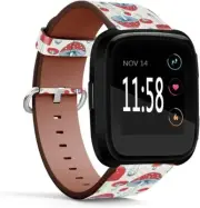 Fitbit Versa 2 / Versa / Versa Lite / Versa SE Leather Bands Re Compatible with
