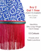 Silky Dress Loop Fringe 15cms Deep Fringing Chainette Trim Curtain,Home Décor