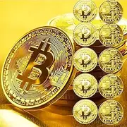 20pcs Bitcoin Collectible Coin Set, Metal Crypto Tokens, Perfect Gift for Business and Craft Enthusiasts, Party and Event Favor