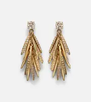 [Ileana Makri] Ileana Makri Grass Sunshine Drop 18kt gold earrings with diamonds One Size gold