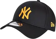 New Era MLB League Essential NY Yankees 9forty Cap (DE/NL/SE/PL, Alphanumeric, One Size, Black Orange), Black/Orange, One Size