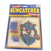 Vintage Darice "You Create It" Suncatcher Form & Baking Crystals Carousel Horse