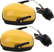 [jojofuny] Safety Helmet Earmuffs Cap-Mount Earmuffs Construction Hats Earmuff Helmet Mounted Earmuffs Shooting Ear Protection Ear Defenders Safety Ear Muffs Hardhat Red Metal