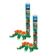 2x 100pc Plus-Plus Stegosaurus Tube Creativity Puzzle Kids/Toddler Fun Toy 5y+