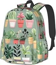 [vacsAX] Bonsai plant School Backpack Rucksack Large Capacity Back Pack with Front Pocket Lightweight School Bags