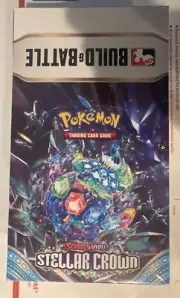 Pokemon STELLAR CROWN (SV07) BUILD AND BATTLE DISPLAY BOX OF 10! Factory Sealed