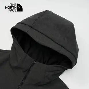 【The North Face 官方旗艦】北面男款深灰色防風防潑水連帽輕量風衣｜83S5DYZ