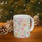 Whimsical Blossom Ceramic Mug 11oz Design 2