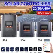 20A 30A 40A MPPT Solar Charge Controller Regulator 12V 24V Bluetooth APP Control