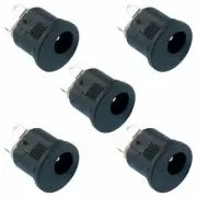 5 x 2.5mm x 5.5mm Push Fit Panel Mount DC Socket Connector