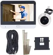 Video Doorbell Camera Screen, 1080P Screens Videos Doorbells Cameras with a Large 4.3 Inch Screen, Videoed Screen Doorbell System Infrared Detection Motion for Smart Home
