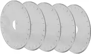 jojofuny 5 Pcs Rotary Cutter Blades Replacement Cutting Blades Round Hole Fabric Cutter Blade for Patchwork Quilting Patchwork Crafts and Sewing 45mm