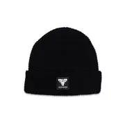 Fallen Footwear Insignia Acrylic Cuff Short StylishBeanie - Dark Melee / Black
