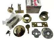 Kwikset Emhart Deadbolt Lock US3 polished Brass 880 Vintage