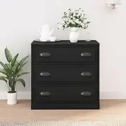 Sideboard Black 70x35.5x67.5 cm Engineered Wood,Buffets & Sideboards 25KG-816225