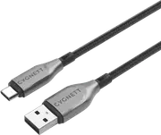Cygnett Armoured USB-C To USB-A Cable Black 50cm