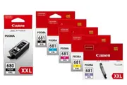 6 Pack Canon PGI-680XXL, CLI-681XXL Extra High Yield Ink Combo [1BK,1PBK,1C,1M,1Y, 1PB]