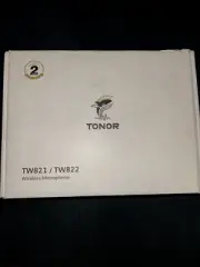 New! Tonor TW-820 Dual Professional UHF Wireless Microphone System, Silver NIB!