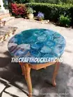 Blue Agate table top, Handmade Dining table, Home decor Furniture Coffee table