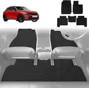 [Outback GT] 6D Diamond Custom-Fit Car Floor Mats, Compatible with for Volkswagen T-ROC 2017-Current | Heavy Duty | Anti-Slip | All Weather Protection | Car Accessories