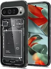 [Spigen] Ultra Hybrid Zero One for Google Pixel 9 Pro XL Case, Sleek Internal Design, Air Cushion TPU Bumper Protective Technology, Hard PC Back, Raised Edges Protection Slim Cover - Zero One