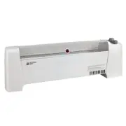 1500W White Baseboard Convection Electric Space Heater Adjustable Thermostat