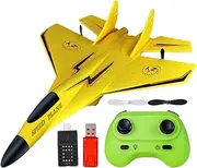 Remote Control Plane,RC 2.4GHz Model Toy Fighter Plane Toy - Foam Pull Back Airplane with Light Model Aircraft Toy for Boys & Kids