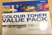 Genuine BrotherTN251Bx1, TN255CMYx1, High Yield Value pack, BN25X4PK (N8AE00001)
