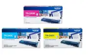 6 Brother Genuine TN-240C TN-240M TN-240Y Toners For 9010CN 3070CW 3040CN 9120CN