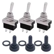 A Dependable Choice Three Toggle Light Switches with Protective Covers