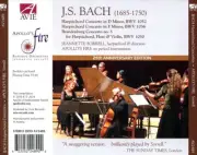 JEANNETTE SORRELL / APOLLO'S FIRE J.S. BACH: HARPSICHORD CONCERTOS NEW CD