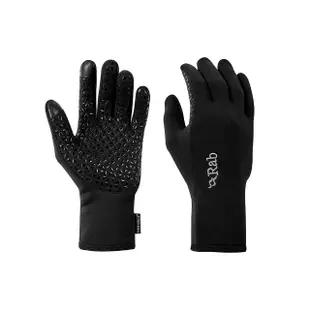 【RAB】Power Stretch Contact Grip Glove 刷毛保暖觸控手套 黑色 #QAH53