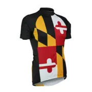 Retro Mens Maryland Cycling Jersey Bicycle Jersey Bike Jersey Cycling Shirt Tops
