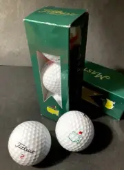 The Masters Titleist #2’s & #3’s Golf Balls One Full Set & One With Only 2 Balls