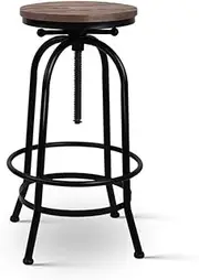 Artiss Bar Stools Stool Adjustable Kitchen Swivel Counter Barstools Dining Chair Vintage Chairs Industrial Style in 70-90cm Seat Height Floor Set for Home Bar Dining Room Cafe Outdoor Indoor