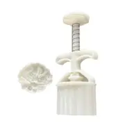 Cookie Stamp 3D Rabbit Fan Pattern Moon Cake Molds Hand-Pressure Moon Cake Maker