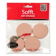 PanPastel Sofft Art Sponges 4/Pkg-Round
