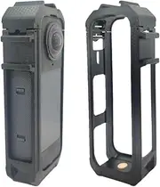 Protective Case Cage for I-Nsta 360 X5,Upgraded Anti Drop Protection Frame with Magnetic Base, with Quick Release Knob, Silicone Lens Cover Action Camera Frame,Heat Dissipation Anti-Drop Frame,1pcs