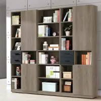 在飛比找momo購物網優惠-【obis】狄恩系統式7尺組合書櫃組