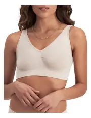 [Bonds] Seamless Comfy Crop Bra in Off White