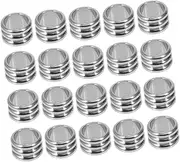 Operitacx Jewelery Making Spacer Bead 20pcs Scattered Beads Stainless Steel Household Decor