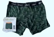 ELLEN Gorilla Modal Dk Green White Boxer Briefs Underwear Mens Sz 2XL XXL