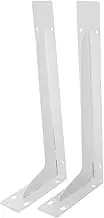DECOMELODY 2pcs Heavy Duty Floating Shelf Brackets: Triangle Shelf Bracket with Strong Load Capacity Iron Wall Mount Supports for Wood Shelves